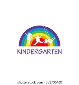 Playgroup, Preschool, Kindergarten Logo Template