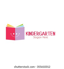 Playgroup, preschool, kindergarten logo template