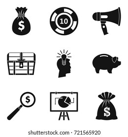 Playhouse icons set. Simple set of 9 playhouse vector icons for web isolated on white background