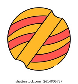playing ball for cat line icon vector. playing ball for cat sign. isolated symbol illustration