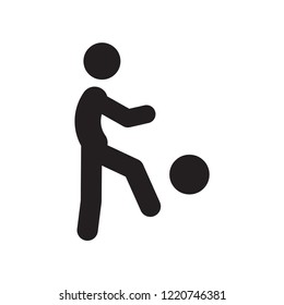Playing with a Ball icon. Trendy Playing with a Ball logo concept on white background from People collection. Suitable for use on web apps, mobile apps and print media.
