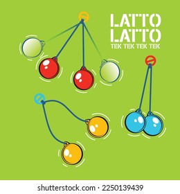 playing ball or lato-lato design vector illustration  