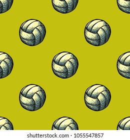 Playing ball seamless pattern. Original design for print or digital media.