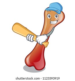 Playing baseball bone jelly candy character cartoon