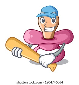 Playing baseball character childrens pacifiers for the sleeping