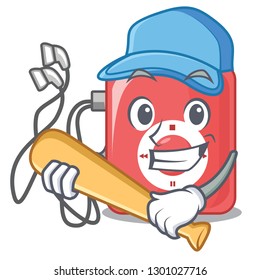 Playing baseball mp3 player in the cartoon shape