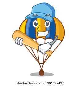 Playing baseball parachute in the shpe of charcter