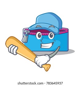 Playing baseball pencil case character cartoon