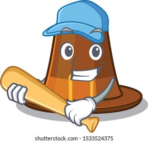 Playing baseball pilgrims hat in the mascot cupboard