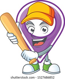 Playing baseball pin location in the a maps