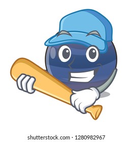 Playing baseball planet neptune in the shape character
