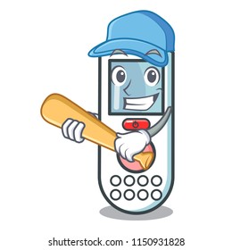 Playing baseball remote control character cartoon
