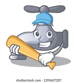 Playing baseball water tap in shape of mascot