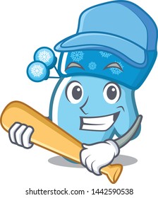 Playing baseball winter gloves in the character cabinets