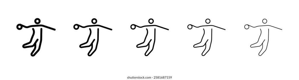 Playing basketball icon Vector logo sign