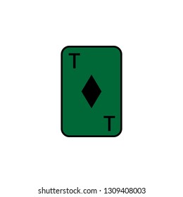 Playing card ace icon. Element of Casino icon for mobile concept and web apps. Detailed Playing card ace can be used for web and mobile