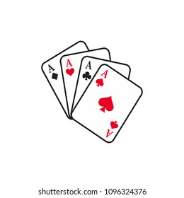 playing card ace vector illustrtion