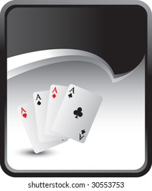 playing card aces on rip curl banner