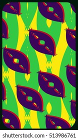 Playing card back design, colorful pattern