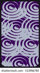 Playing card back design, spiral pattern