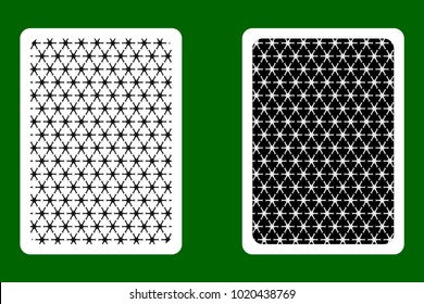 Playing Card Back Designs - snowflake pattern, 