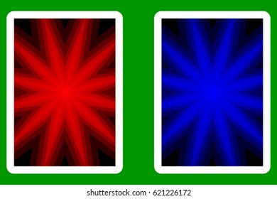 Playing Card Back Designs, star - pattern,