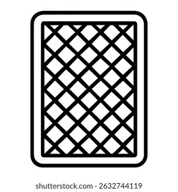 playing card back icon on white background vector
Vector line icon board games