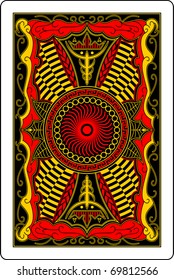 Lado posterior de la tarjeta de juego 60x90 mm