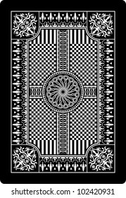 playing card back side 62x90 mm