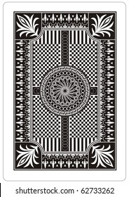 playing card back side 62x90 mm