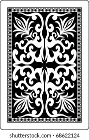 playing card back side 62x90 mm