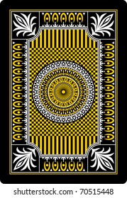 playing card back side 62x90 mm