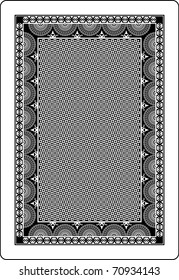 playing card back side 62x90 mm