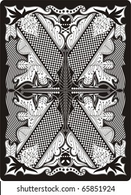playing card back side 65x90 mm