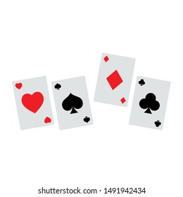 playing card casino icon vector symbol