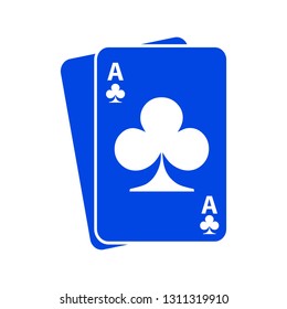 Playing card club icon