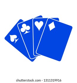 Playing card club icon