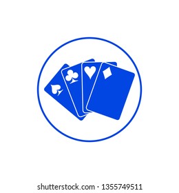 Playing card club icon