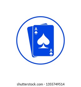 Playing card club icon
