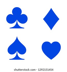 Playing card club icon. Vector illustration