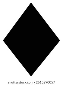 Playing card diamond suit flat icon for apps and websites, Vector illustration.