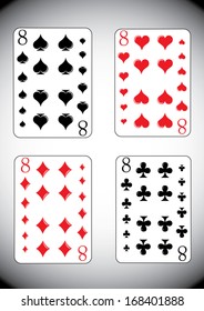 playing card eight 