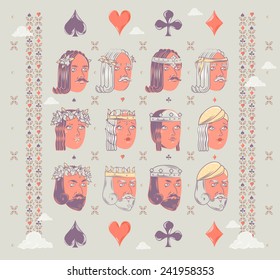 Playing card elements
