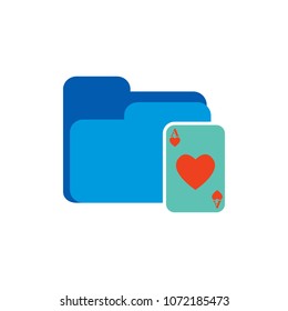 Playing Card Folder Icon Design