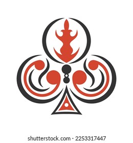 Playing card games icon logo design illustration