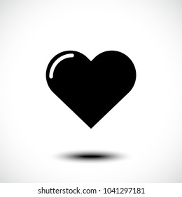Playing card. Heart icon. Vector illustration symbol isolated on white background