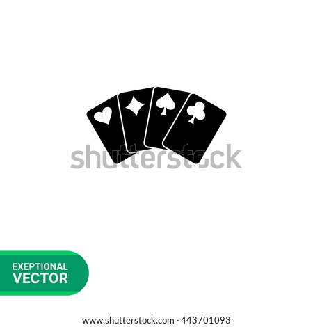 Playing Card Icon Stock Vector (Royalty Free) 443701093 - Shutterstock