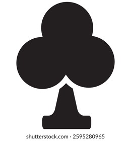 Playing card icon. Casino symbol in black. Isolated vector illustration on white. 10 EPS.