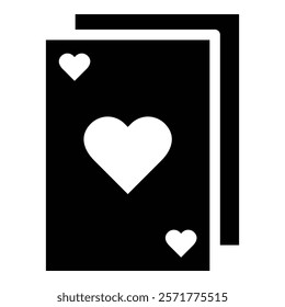 Playing Card Icon Element For Design