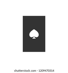 Playing card. Icon Flat